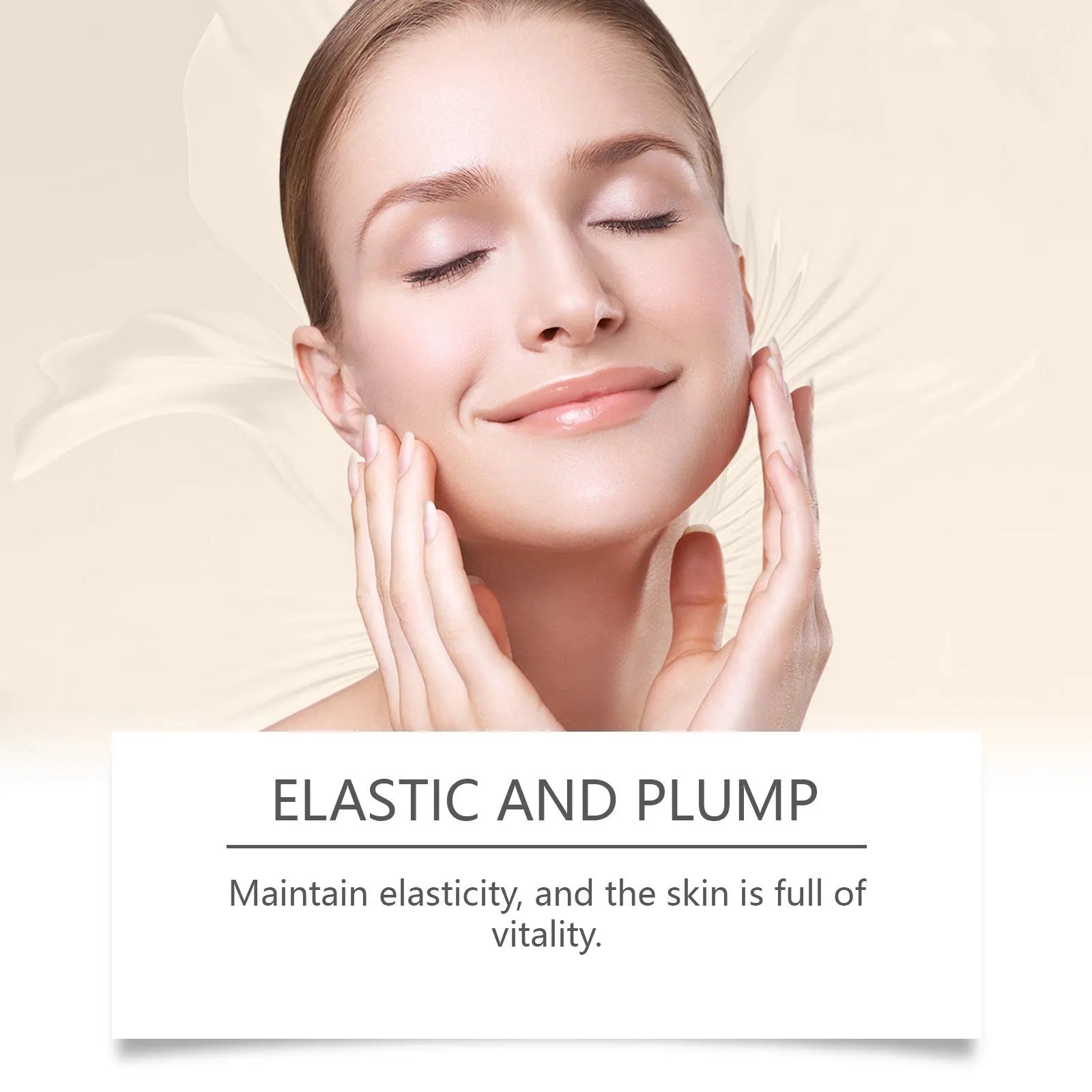 30ml collagen firming care solution bottle measuring 2.8x2.8x10.3cm