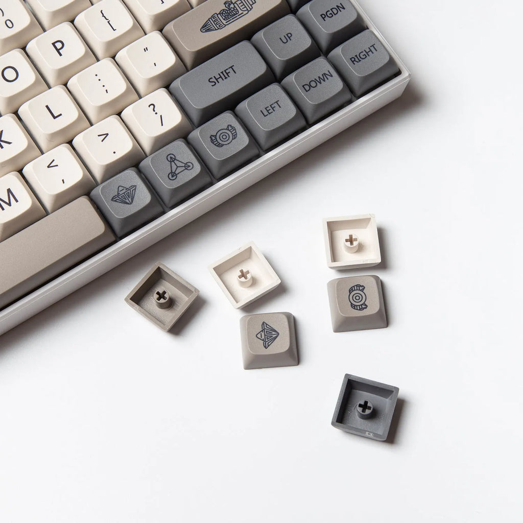 PBT Ball XDA profile mechanical keyboard keycap set with 139 pieces including English character legends