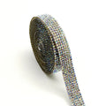 Self-adhesive glass water drill strip on backing paper, showing white and AB colour options.