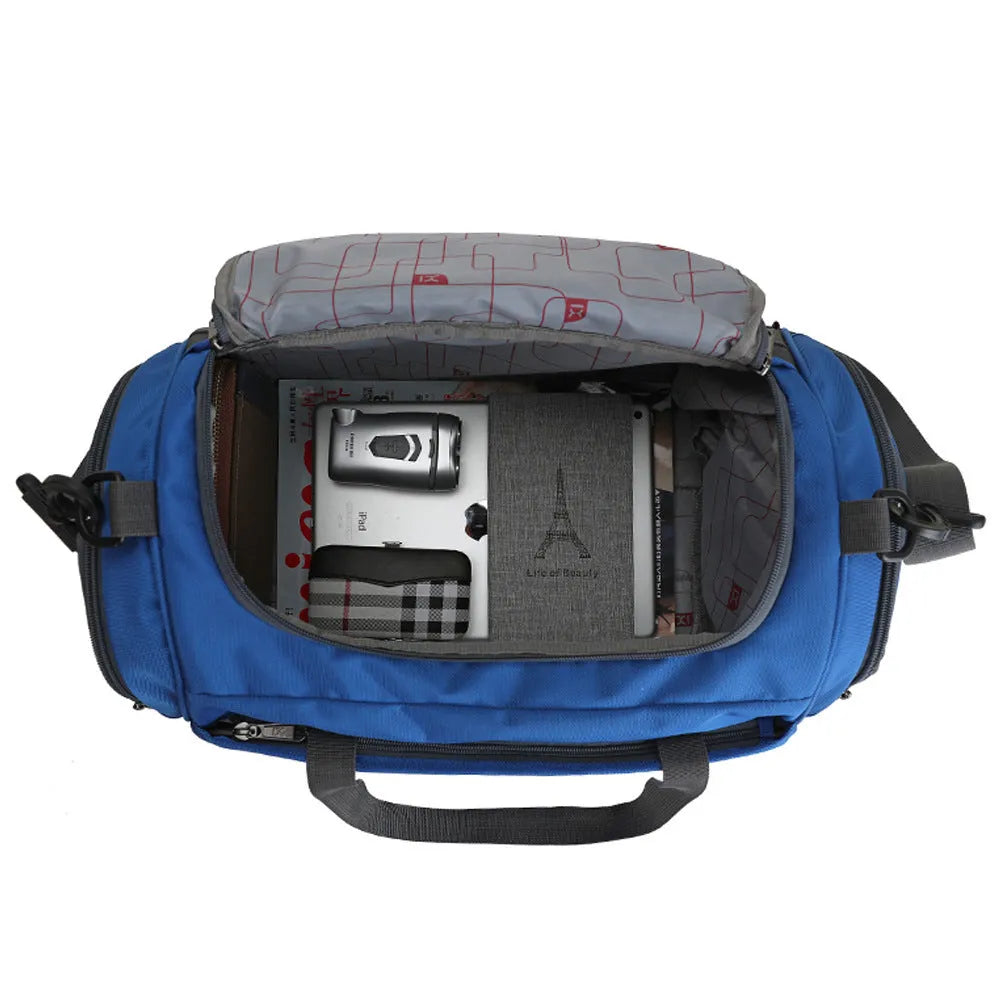Portable polyester yoga sports bag, 39 x 19 x 23cm, solid colour with handbag shape for gym and travel