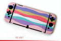 Hard protective case for Nintendo Switch OLED console in a patterned shell design.