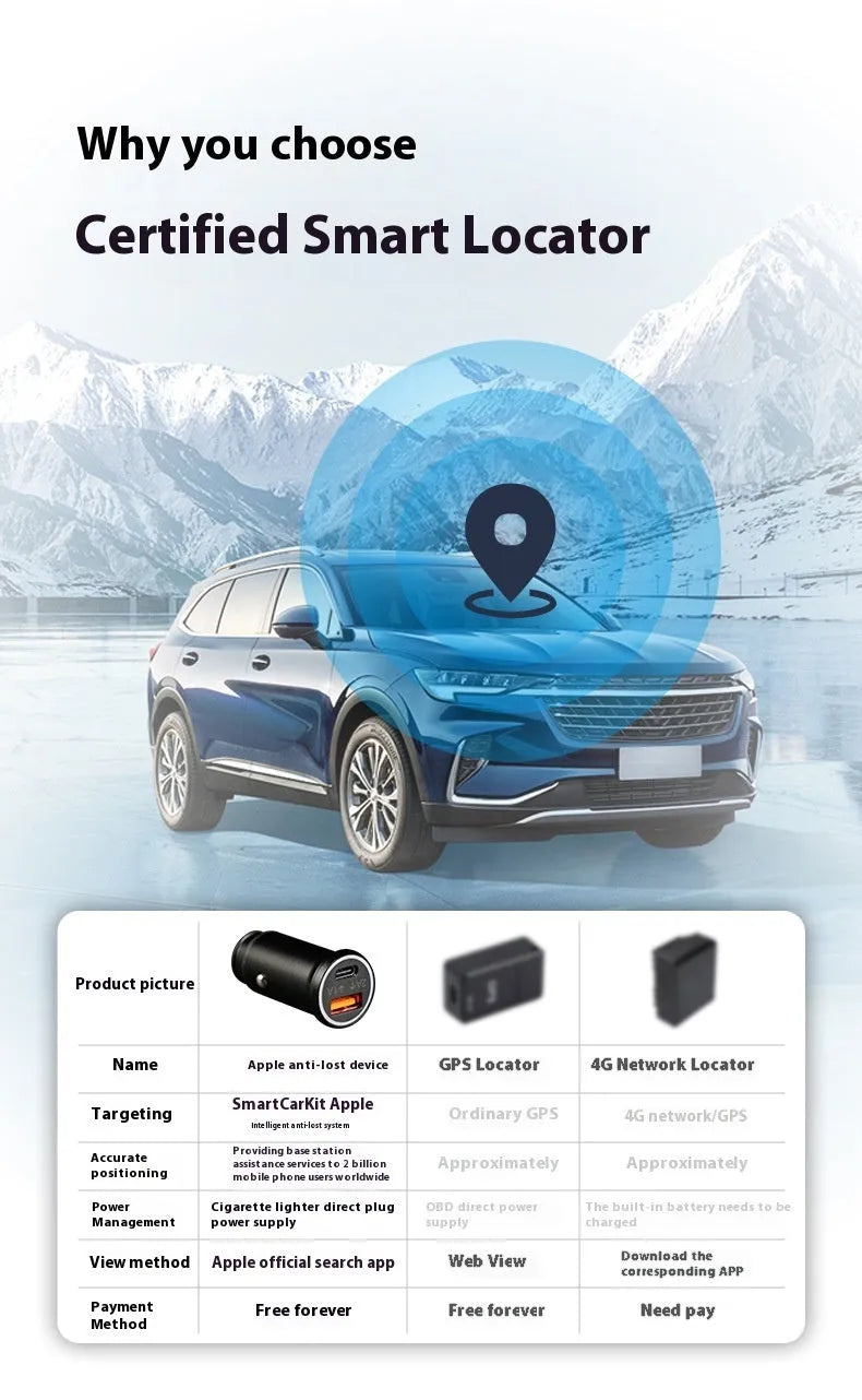 Black OBD-II port GPS car tracker with connector for plug-in vehicle location monitoring