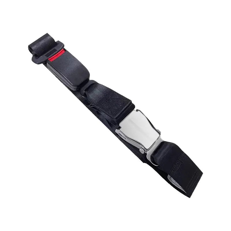 Pregnant women's anti-strangulation car safety belt in black with aircraft buckle, universal fit for 99% vehicles