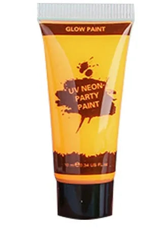 25ml squeezable tube of neon green face and body paint with a hose-style nozzle.