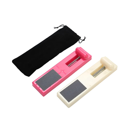 Pink and white flexible ballet foot trainer for rotation shaping and instep muscle exercise.