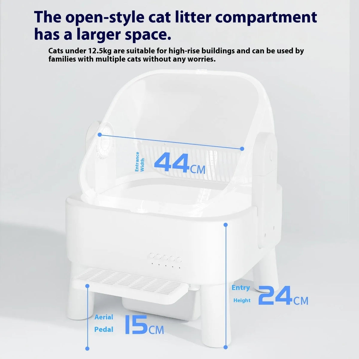 V20 smart litter box fully automatic closed oversized 51x51x67cm PP POM stainless steel WiFi