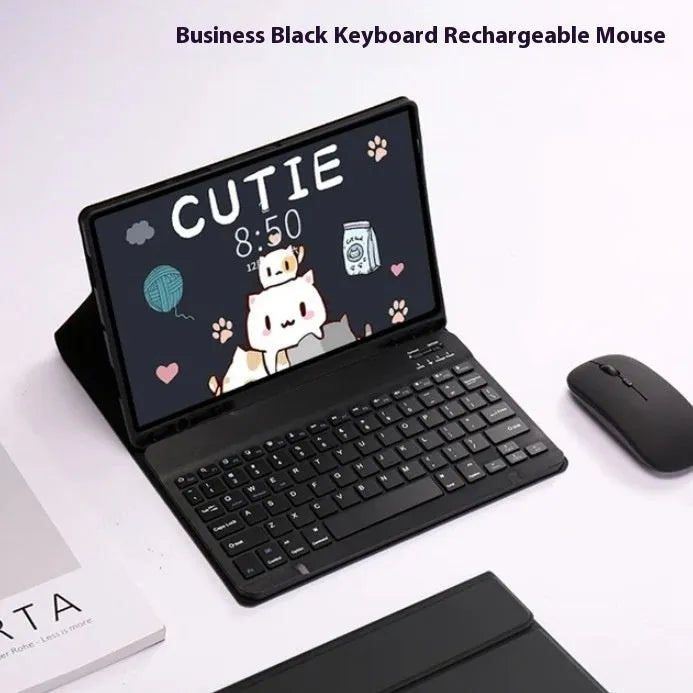 Samsung Galaxy Tab Bluetooth keyboard and mouse leather case set in six colour options