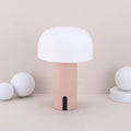 Decorative LED mushroom night light bedside touch table lamp in green, pink, or white, 150 x 220mm, USB rechargeable