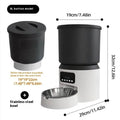 4-litre smart pet feeder with Wi-Fi remote control and choice of plastic or stainless steel bowl.