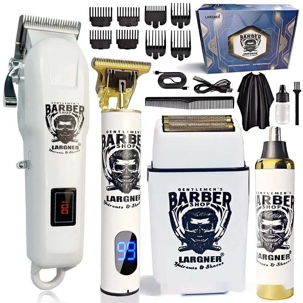 Rechargeable hair clipper with stainless steel cutter head and USB charging port