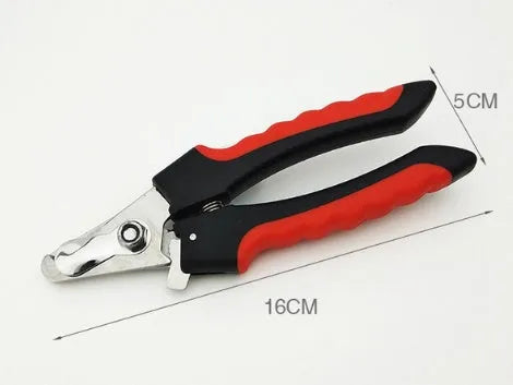 Pet nail clipper for dogs and cats, 12.3 cm handheld claw trimming tool, item HF 85647