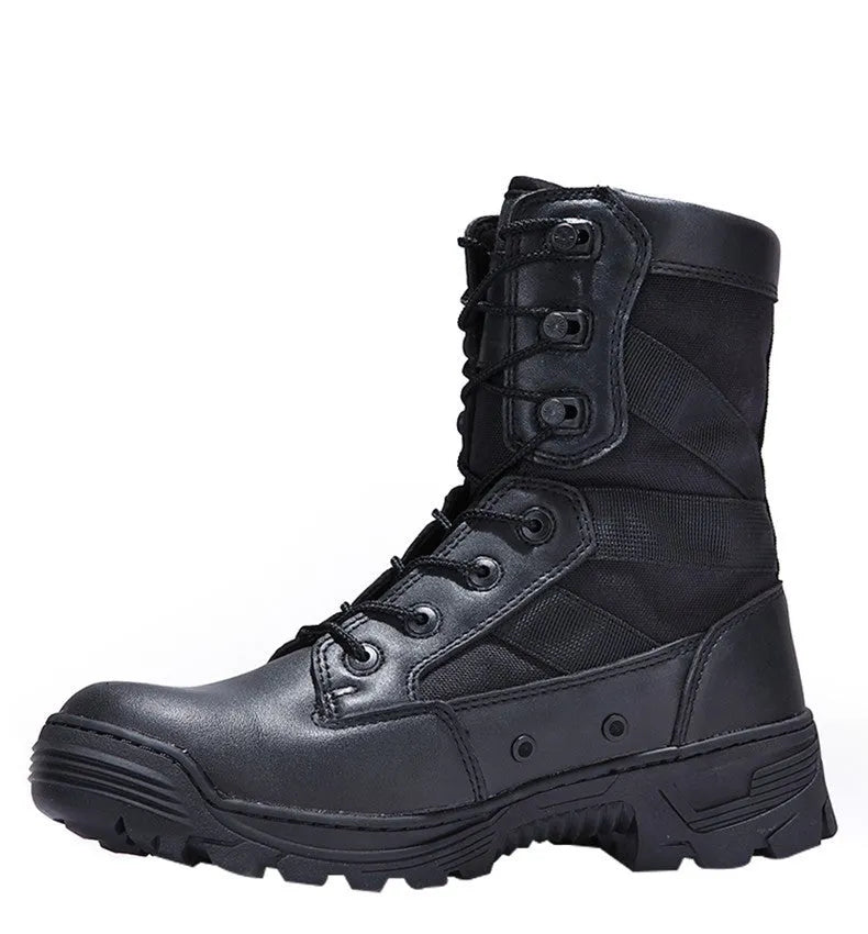 Desert Male Battle Outdoor Hiking Boots for Men Waterproof Fabric Hiking Camping Boots Black Mud Colour Options Sizes 40-45