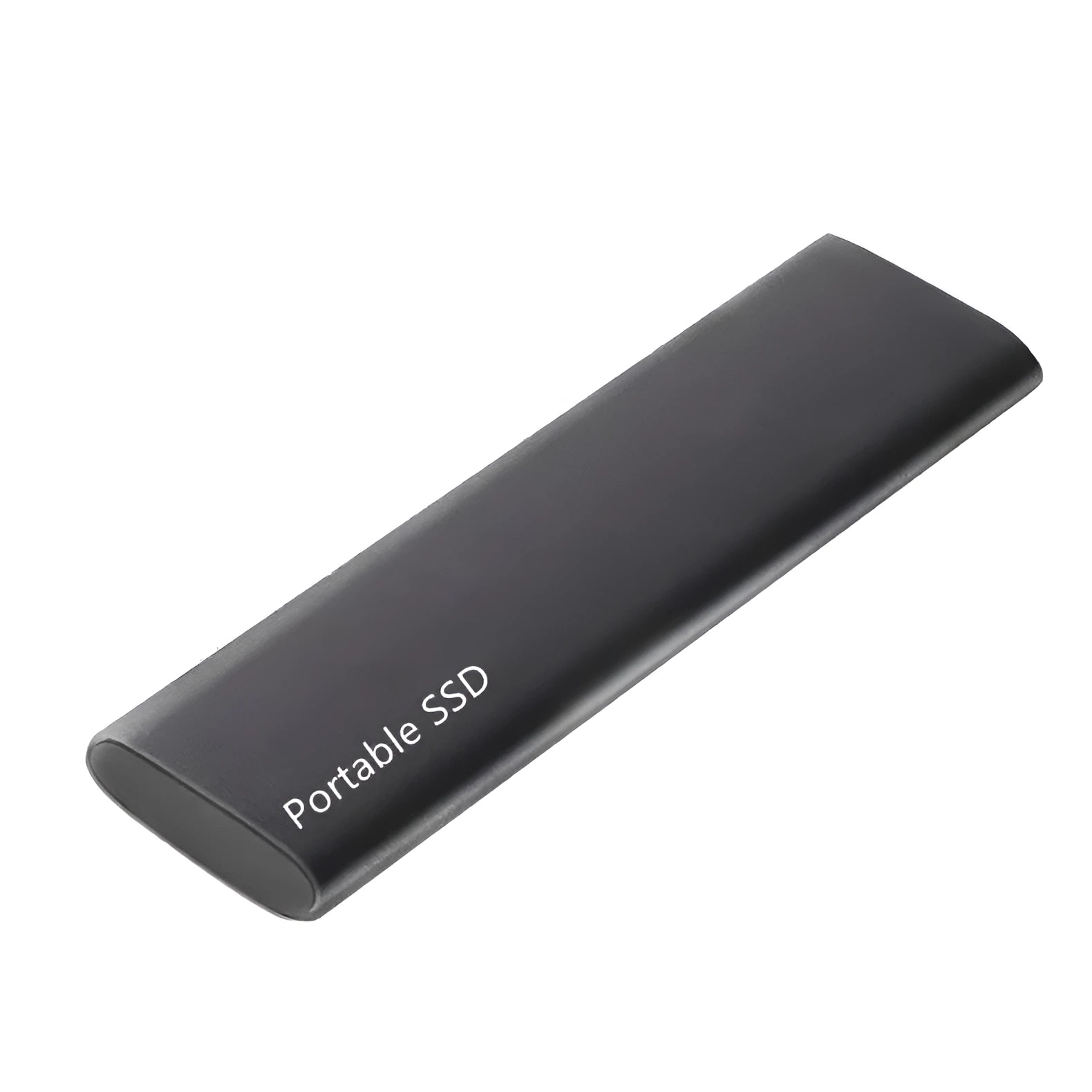 Ultra-thin metal external SSD portable hard drive in red, black, blue, or silver.