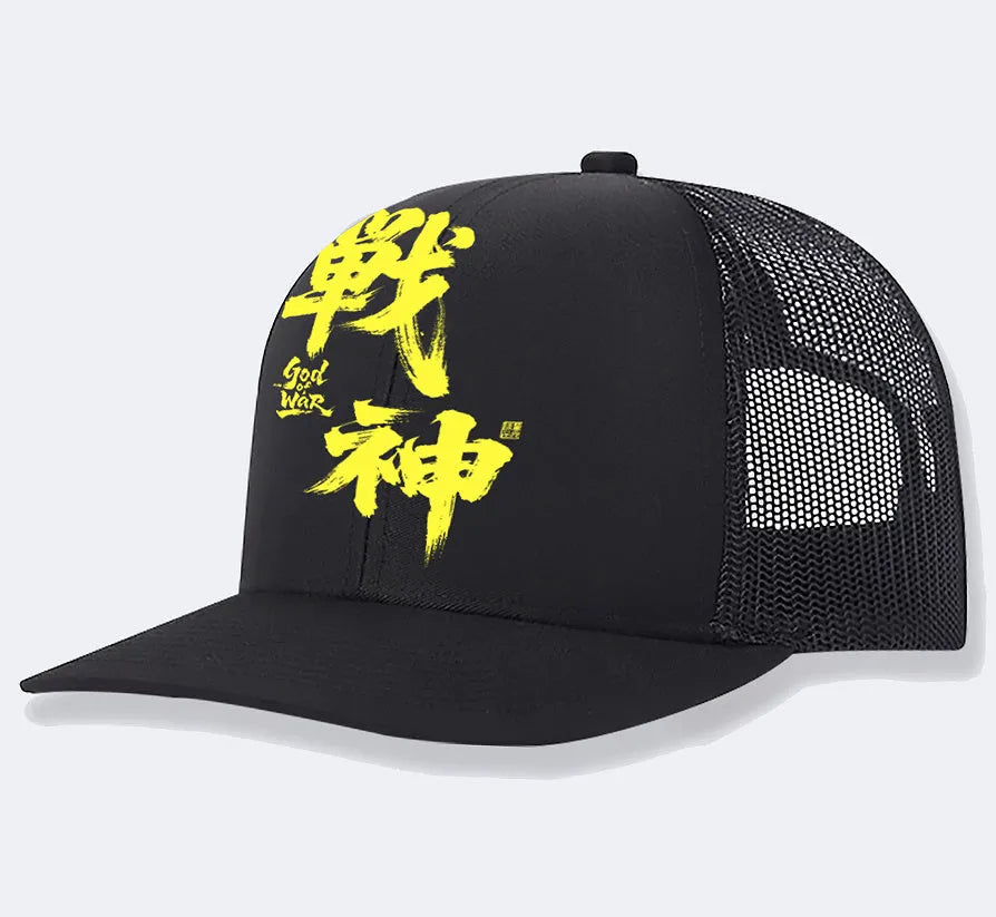Men's white structured baseball cap with adjustable strap and pre-curved peak on a solid background.