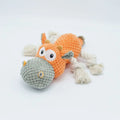 Blue plush dog toy with reinforced seams for aggressive chewers, designed for large breeds like Labrador Retrievers