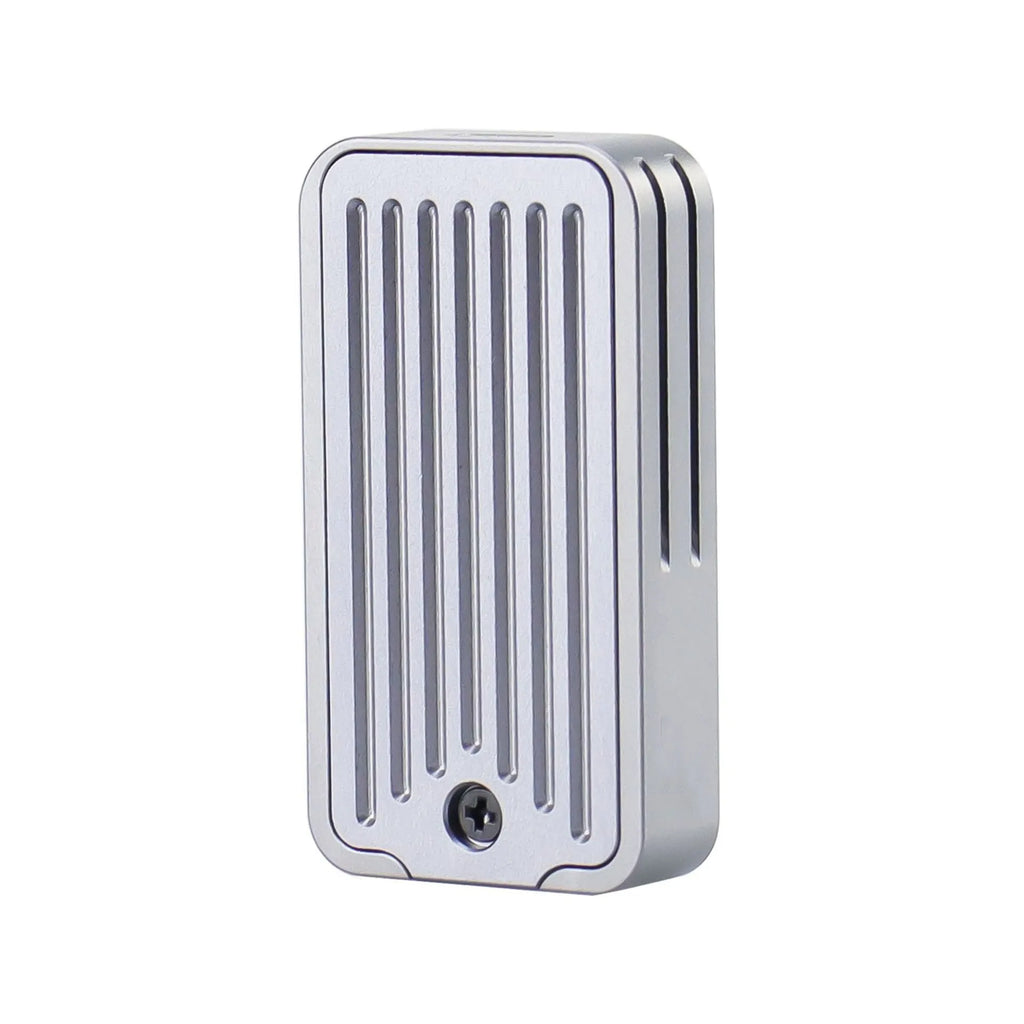 Compact aluminium alloy M.2 NVMe SSD external enclosure for 10Gbps data transfer.
