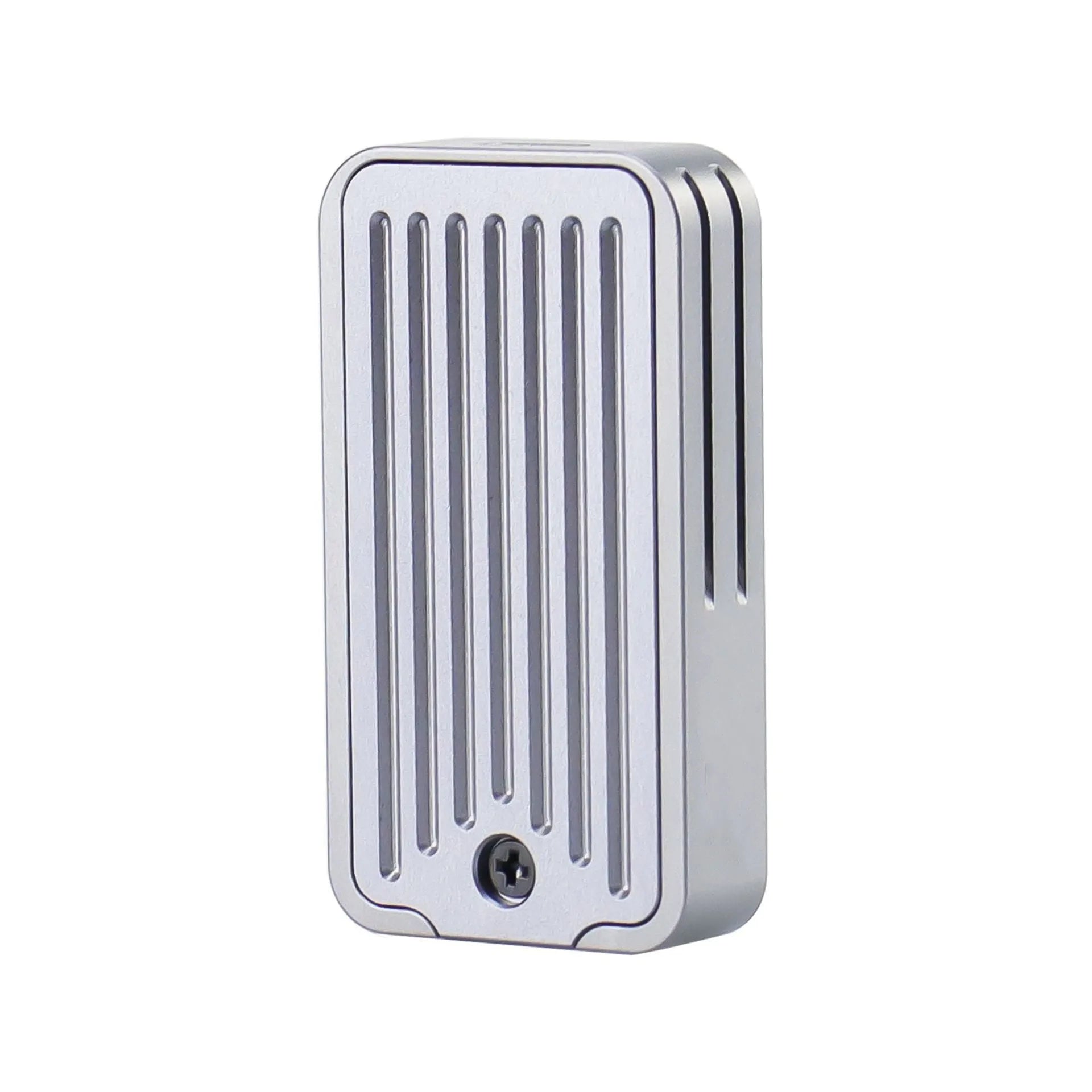 Compact aluminium alloy M.2 NVMe SSD external enclosure for 10Gbps data transfer.