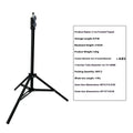 Floor tripod light stand with frosted legs and mobile phone holder mounted