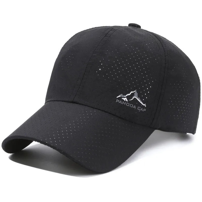 Korean style summer baseball cap in army green with adjustable strap and dome crown.