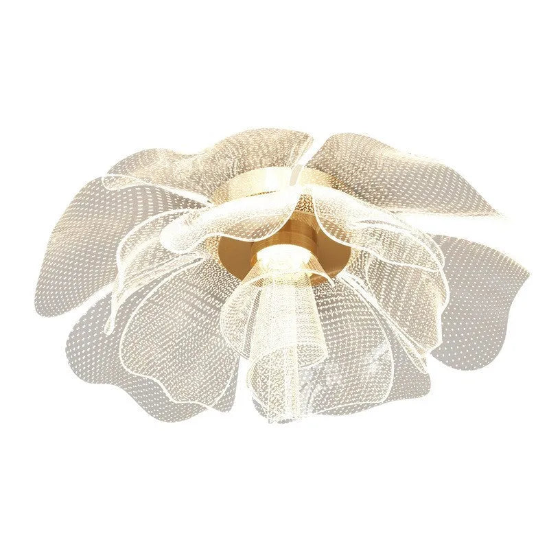 Flower acrylic ceiling light with iron frame in 55CM size