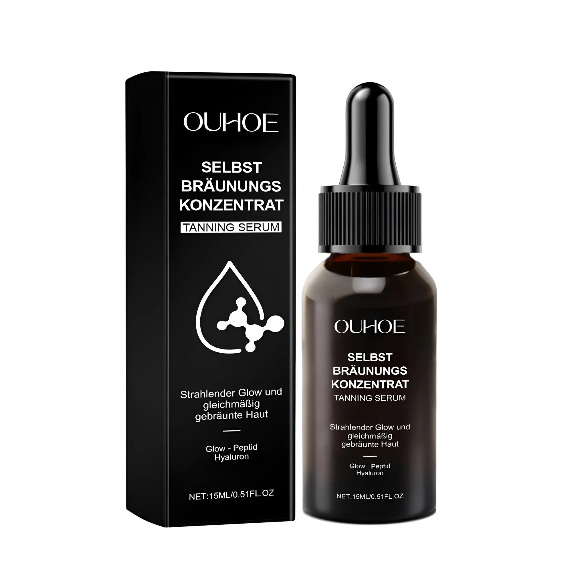 15ml bottle of Meihei Liquor tanning liquid with a dropper applicator.