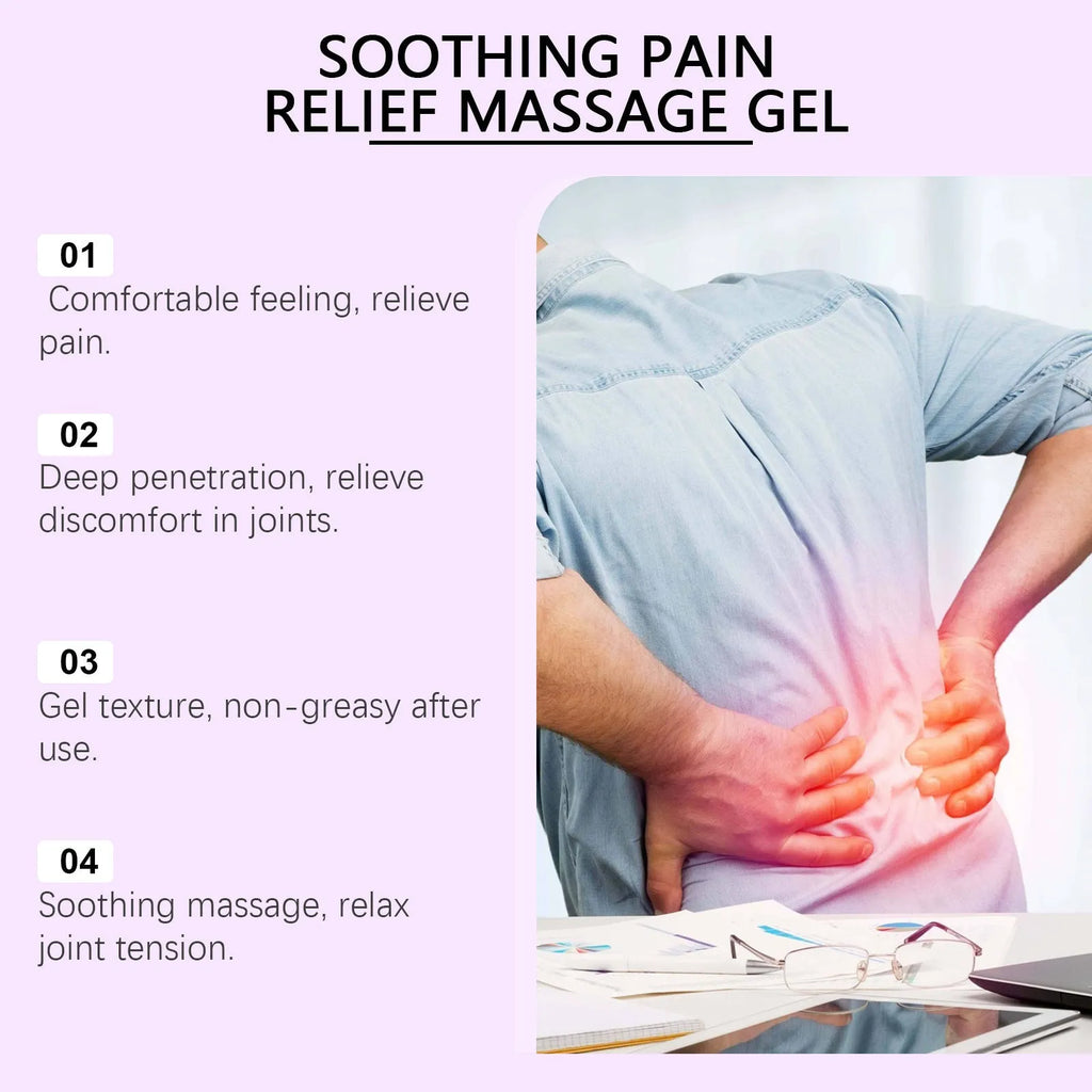 100g body massage gel container for joint, knee and elbow care with quantity options