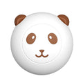 Panda shaped silicone pet shower brush with soft bristles for cat and dog bath time