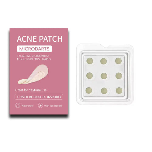 Box of 9 hydrocolloid acne patches for desalting treatment of closed mouth pimples
