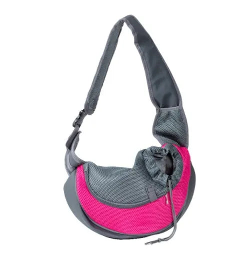 Breathable mesh pet shoulder bag for small dogs and cats up to 12kg in multiple colours