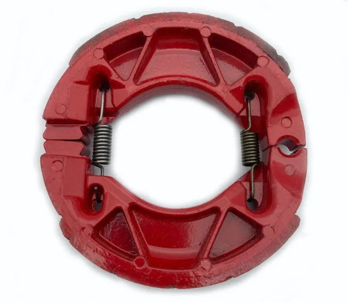 Motorcycle brake rubber block for YBR125, asbestos-free metal, black and red