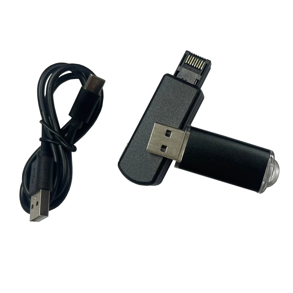 Black JB Tool USB adapter for Nintendo Switch with Ethernet port measuring 81x51x20mm