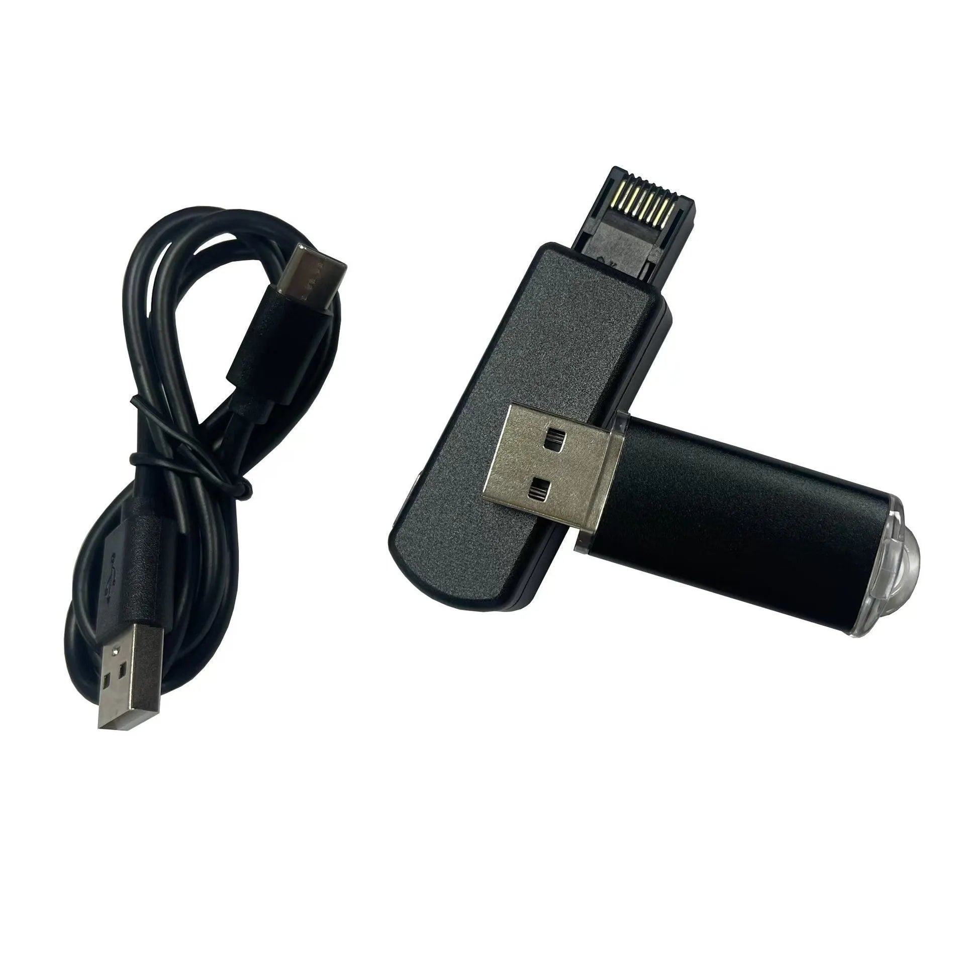 Black JB Tool USB adapter for Nintendo Switch with Ethernet port measuring 81x51x20mm