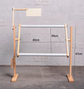 Vertical desktop solid wood cross stitch frame with adjustable height in natural wood colour