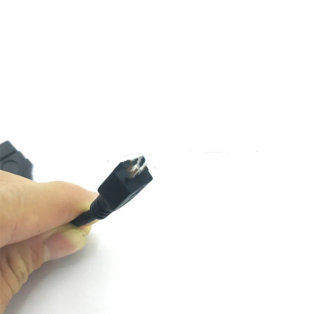 Black Micro V8 USB OTG adapter cable, Micro USB to USB, about 13.5cm long