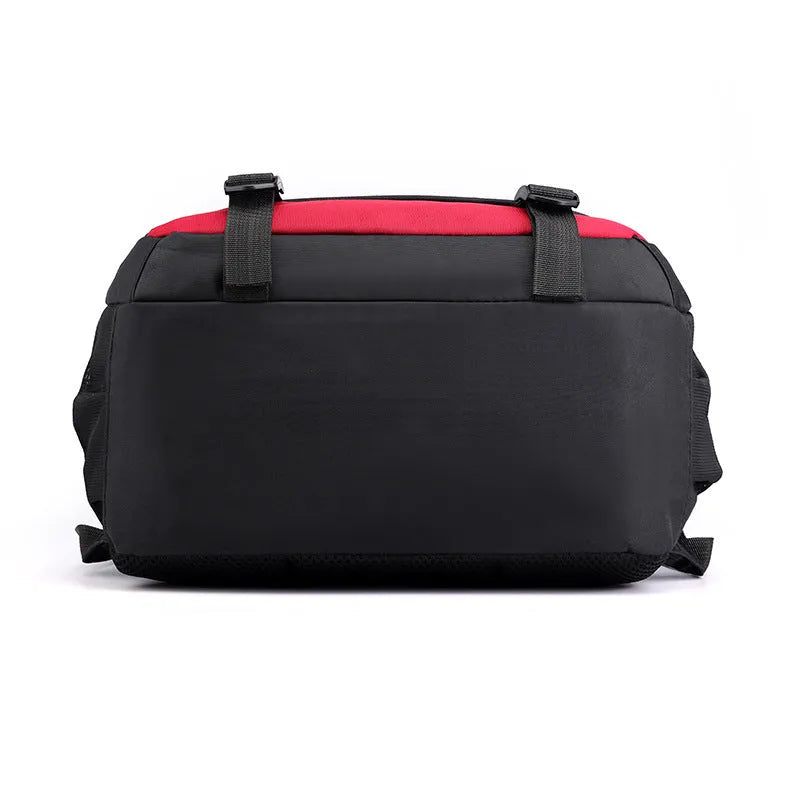 Waterproof nylon school backpack with airpillow straps in four colour options