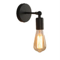 American black industrial style small wall lamp wrought iron antique finish indoor