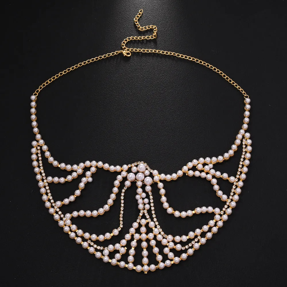 Geometric alloy rhinestone mask with electroplated silver finish and patchwork decoration