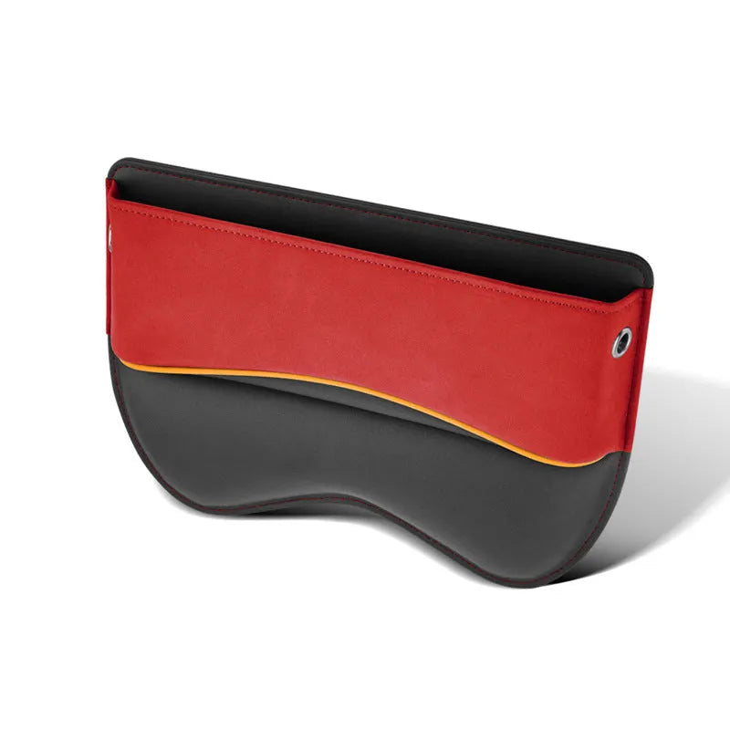 Leather car seat storage box in suede colour options for vehicle organisation