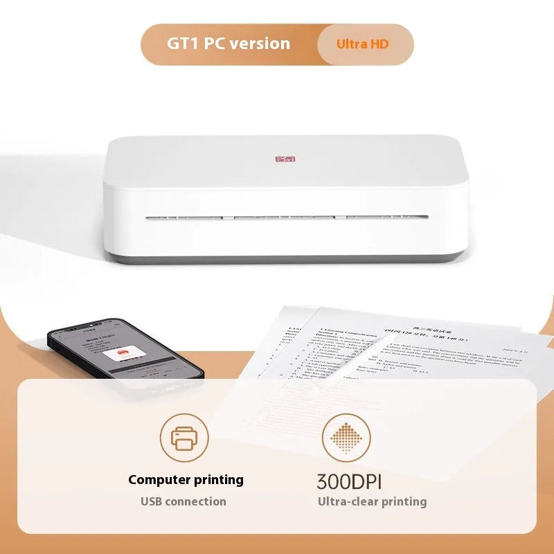 Small plastic learning printer for wrong question printing with ribbon cartridge system