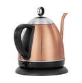 Gold stainless steel full-automatic kettle with touch controls and 1L capacity