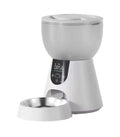 Automatic cat feeder with camera, 4L capacity, 1080P HD video and 5G WiFi, stainless steel tray, 216x350x327mm