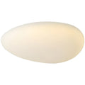 Modern minimalist LED ceiling light in white finish for master bedroom, 43cm size