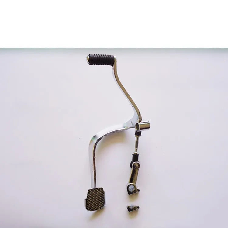 GS125 motorcycle gear lever showing 300mm length and teeth detail