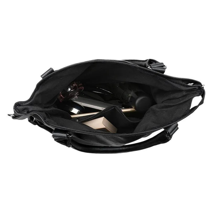 Retro Chinese style soft bread leather crossbody bag, horizontal square shape with stitching, brown and black colour options