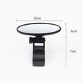 Square 120 x 60mm chrome car rearview mirror with press suction cup for baby rear seat monitoring