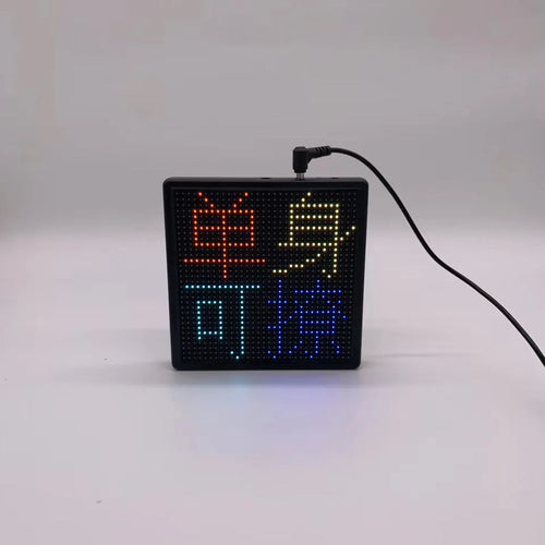 Bluetooth wireless LED car display screen with aluminium frame and 32x32 pixel resolution