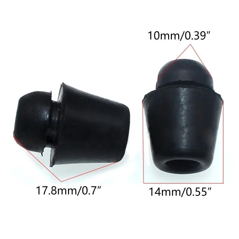 Ten X16 colour rubber automobile buckle clips for shock absorption on vehicle machine covers and trunks