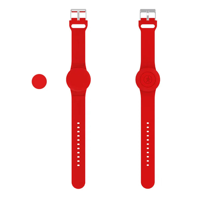 Silicone bracelet strap in solid colour, 230x20x10mm, hot pressing finish