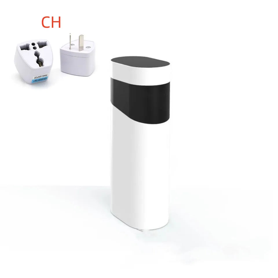 Desktop instant water dispenser with nano heating film in black or green colours showing compact design