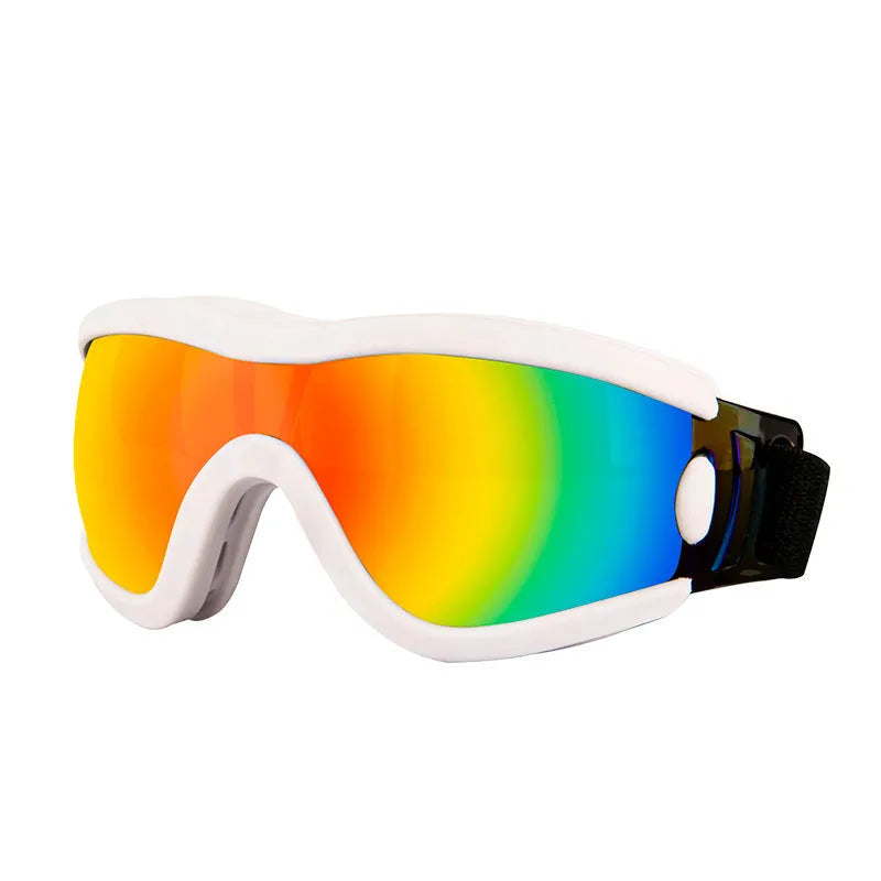 Pet dog sunglasses with PC frame in multiple colours and lens options for UV protection